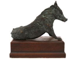 ANTIQUE BRONZE SCULPTURE OF BOAR AFTER PIETRO TACCA