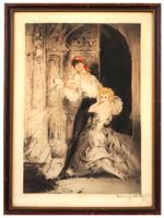 ETCHING PRINT DON JUAN BY LOUIS ICART SIGNED AND FRAMED