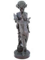 FRENCH BRONZE SCULPTURE BY FELIX SANZEL LAMOUR CAPTIF