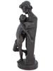 FRENCH BRONZE SCULPTURE BY FELIX SANZEL LAMOUR CAPTIF PIC-2