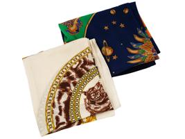 VINTAGE FRENCH VERSACE SPECIAL EDITION SILK SCARVES