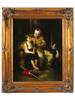 OIL PAINTING CLOWN AND BOY AFTER NORMAN ROCKWELL PIC-0