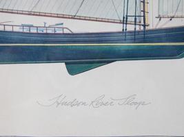 VTG PRINT HUDSON RIVER SLOOP BY MELBOURNE SMITH