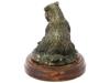 BEAR AND FISH BRONZE SCULPTURE AFTER TERRELL O BRIEN PIC-4