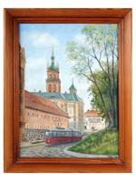 CONTEMPORARY UKRANIAN CITYSCAPE OIL PAINTING SIGNED