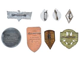 COLLECTION OF WWII NAZI GERMAN HITLER YOUTH BADGES