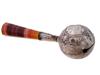 ANTIQUE ENGLISH VICTORIAN SILVER AGATE BABY RATTLE PIC-1