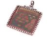 PERUVIAN CHANCAY TEXTILE PENDANT WITH SILVER MOUNT PIC-1