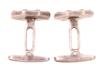 CARTIER STERLING SILVER AND 18K GOLD CUFFLINKS PIC-6