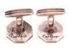 CARTIER STERLING SILVER AND 18K GOLD CUFFLINKS PIC-5