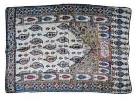 ANTIQUE PERSIAN KALAMKARI ISLAMIC CALLIGRAPHY TEXTILE