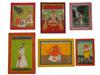 ANTIQUE INDIAN MUGHAL EMPIRE MINIATURE PAINTINGS PIC-0