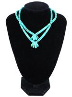 VINTAGE TURQUOISE BEADED NECKLACE