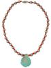 ORIENTAL MANNER BEAD DESIGN CORAL NECKLACE W PENDANT PIC-2