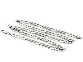 LONG CLASSIC STERLING SILVER FLAT LINK CHAIN