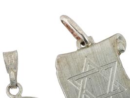 VINTAGE STERLING SILVER MAGEN DAVID PENDANTS