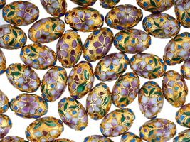 LARGE COLLECTION OF CHINESE CLOISONNE ENAMEL BEADS