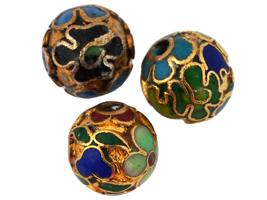 LARGE COLLECTION OF CHINESE CLOISONNE ENAMEL BEADS