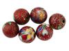 COLLECTION OF CHINESE FLORAL CLOISONNE ENAMEL BEADS PIC-2