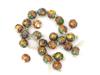 COLLECTION OF CHINESE FLORAL CLOISONNE ENAMEL BEADS PIC-0