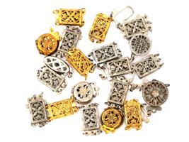 LOT OF STERLING SILVER JEWELRY CLASPS 20 PCS