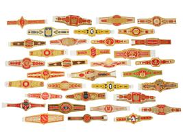 COLLECTION OF EARLY TO MID 20TH C CUBAN CIGAR BANDS