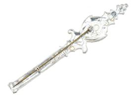 VINTAGE COSTUME JEWELRY SCEPTER BROOCH