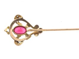 VINTAGE ART NOUVEAU 10K GOLD ELEGANT STICK PINS