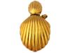 VINTAGE 18K GOLD SHELL PERFUME BOTTLE PENDANT PIC-0