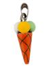 ITALIAN STERLING SILVER ENAMEL ICE CREAM PENDANT PIC-1