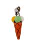 ITALIAN STERLING SILVER ENAMEL ICE CREAM PENDANT PIC-2