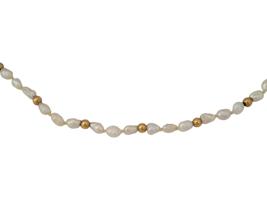 VINTAGE SEED PEARL NECKLACE WITH 14K GOLD CLASP