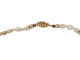 VINTAGE SEED PEARL NECKLACE WITH 14K GOLD CLASP