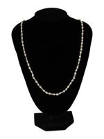 VINTAGE SEED PEARL NECKLACE WITH 14K GOLD CLASP