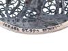 JUDAICA ISRAELI STERLING SILVER FILIGREE BROOCH PIC-3