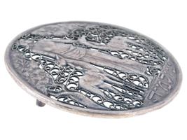 JUDAICA ISRAELI STERLING SILVER FILIGREE BROOCH