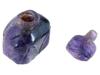 VINTAGE MINIATURE CARVED AMETHYST PERFUME BOTTLE PIC-2