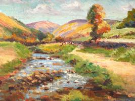 AMERICAN LANDSCAPE OIL PAINTING BY ELLSWORTH WOODWARD