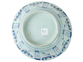 ANTIQUE CHINESE MING BLUE AND WHITE PORCELAIN BOWL