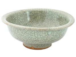 18TH CENTURY CHINESE GE GLAZED CRACKLED CERAMIC BOWL