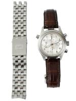 IWC MENS DOUBLE CHRONOGRAPH AUTOMATIC WRIST WATCH