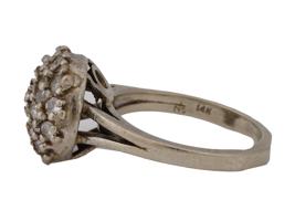 VINTAGE 14K WHITE GOLD DIAMOND RING