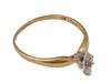 VINTAGE 14K YELLOW GOLD DIAMOND RING PIC-1