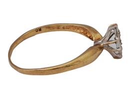 VINTAGE 14K YELLOW GOLD DIAMOND RING