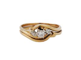 VINTAGE MAGIC GLO 14K GOLD DIAMOND ENGAGEMENT RING