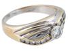 AMERICAN 14K GOLD RING WITH NATURAL DIAMONDS PIC-0