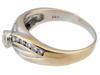 AMERICAN 14K GOLD RING WITH NATURAL DIAMONDS PIC-2