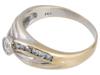 AMERICAN 14K GOLD RING WITH NATURAL DIAMONDS PIC-3