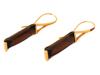 BACCARAT INSOMNIGHT 18K GOLD CRYSTAL EARRINGS PIC-0