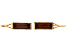 BACCARAT INSOMNIGHT 18K GOLD CRYSTAL EARRINGS